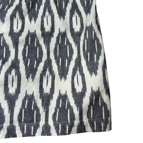 2/$30 J.Crew Ikat Print Cotton Ruffle Flounce Sleeveless Tank Top Size 8 - Picture 8 of 12